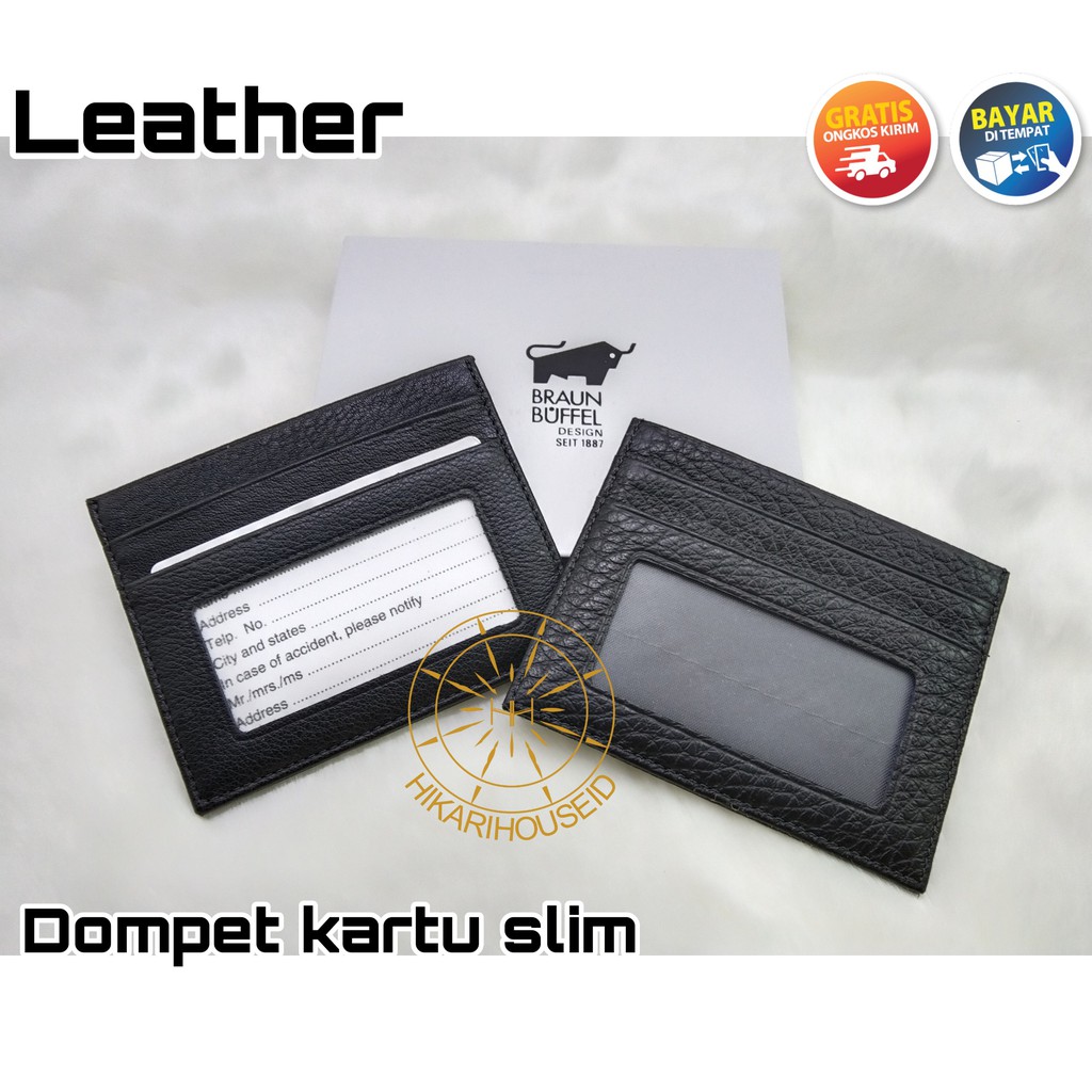 DOMPET KARTU MINI KULIT ASLI | DOMPET KARTU SLIM | TIPIS