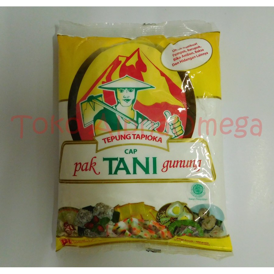 

Tepung Tapioka (Tepung Kanji) Cap Pak Tani Gunung 500 gr