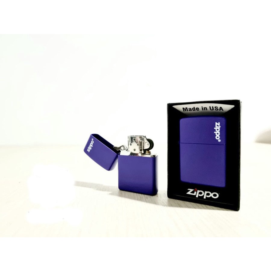 Korek Api Zippo Matte Ungu Grade Ori