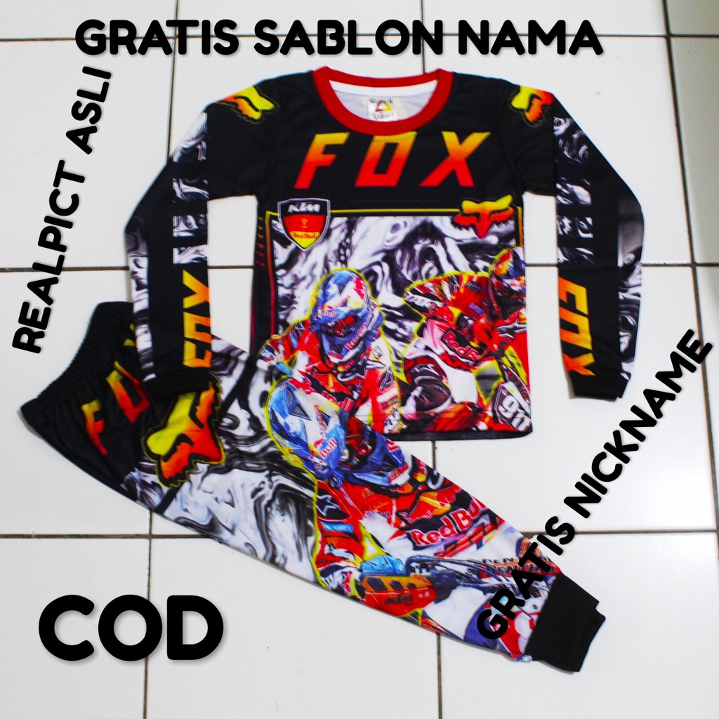 jersey baju balap motor cros baju cros anak murah