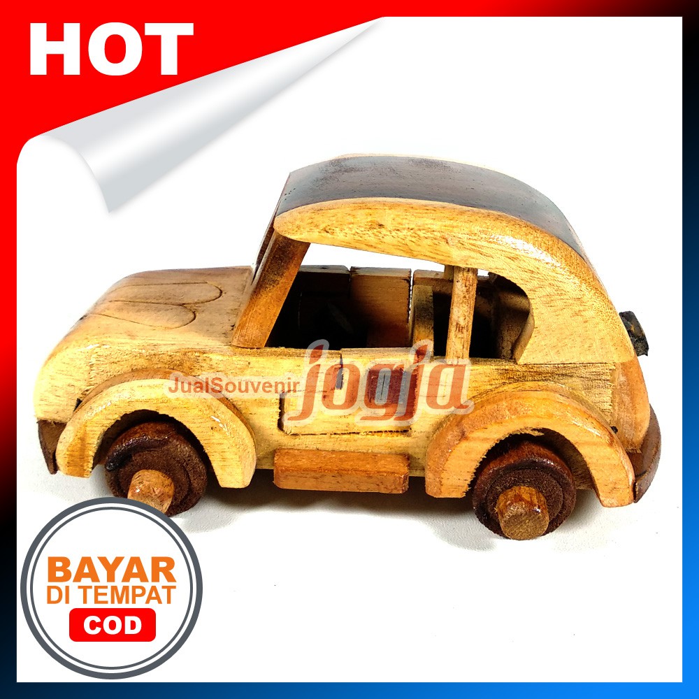 [promo] Miniatur Diecast Motor Antik VW Kodok - Coklat Mini S
