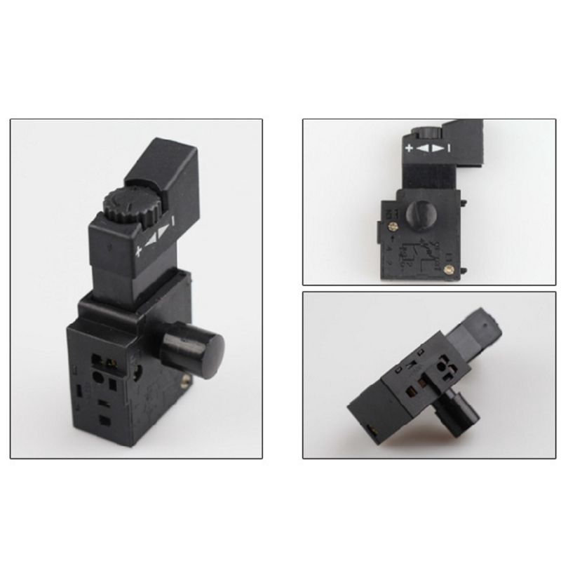 ❀CRE Hand Drill Speed Switch 250V 6A Lock On Pushbutton Speed Control Trigger Switch