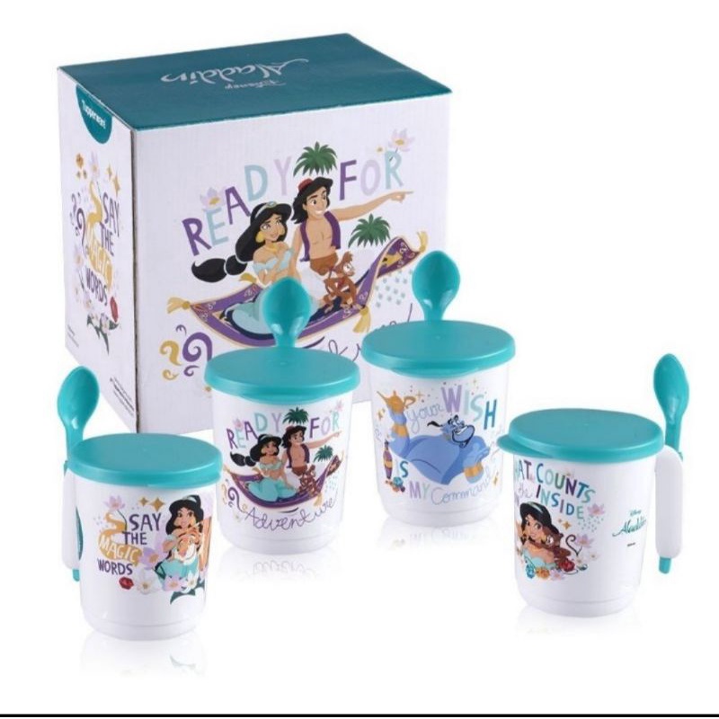 Tupperware aladin mug 4 pcs