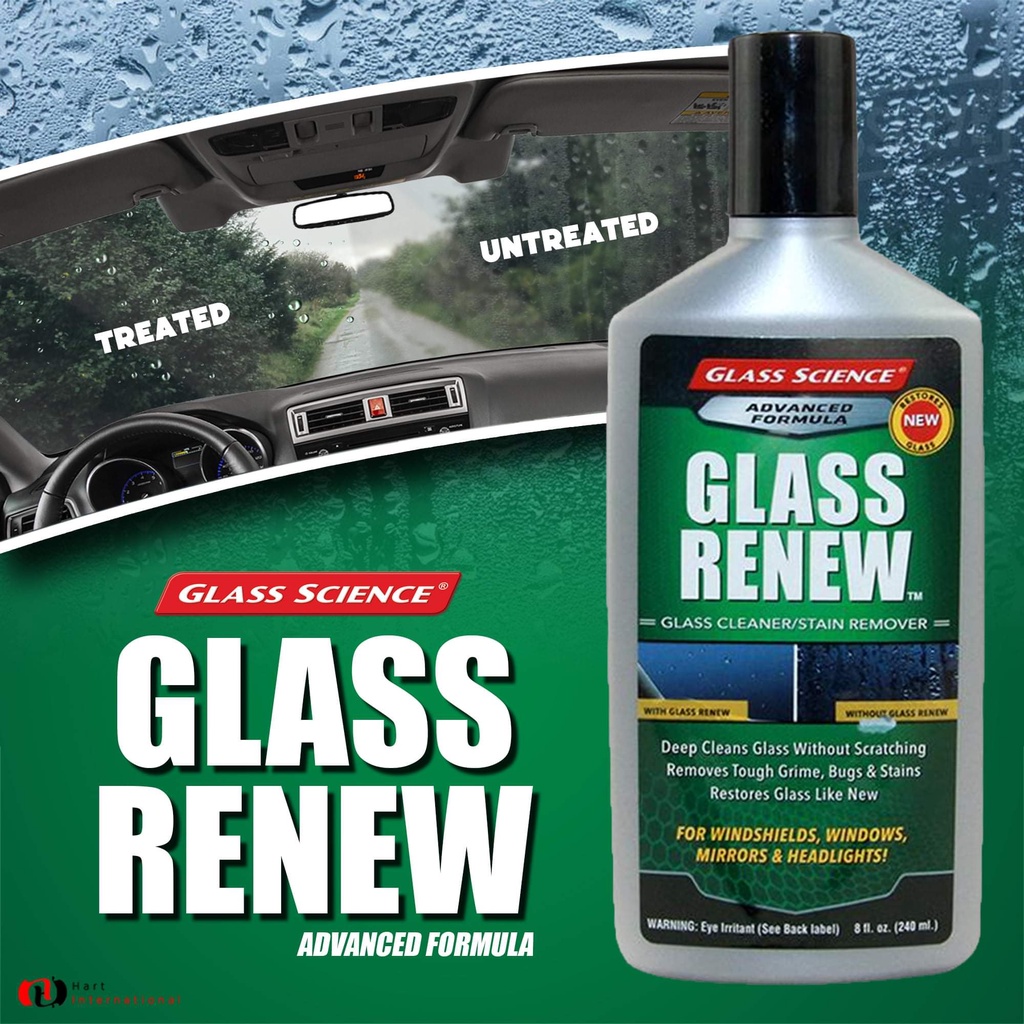 Glass Science Glass Renew Glass Scrub untuk hapus Kerak Jamur Kaca Waterspot MURAH