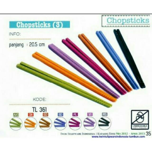 Chopstick Twin Tulipware