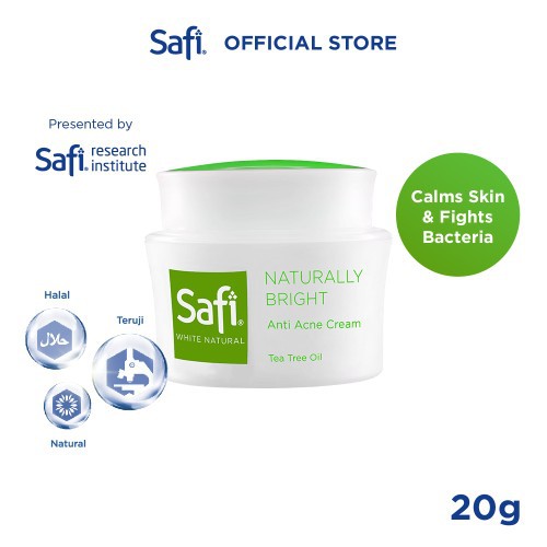 SAFI WHITE NATURAL ANTI ACNE CREAM 20G