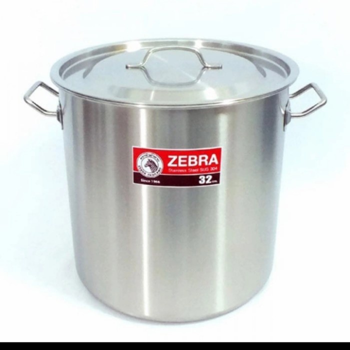 zebra stainless Stockpot panci 32cm asli thailand