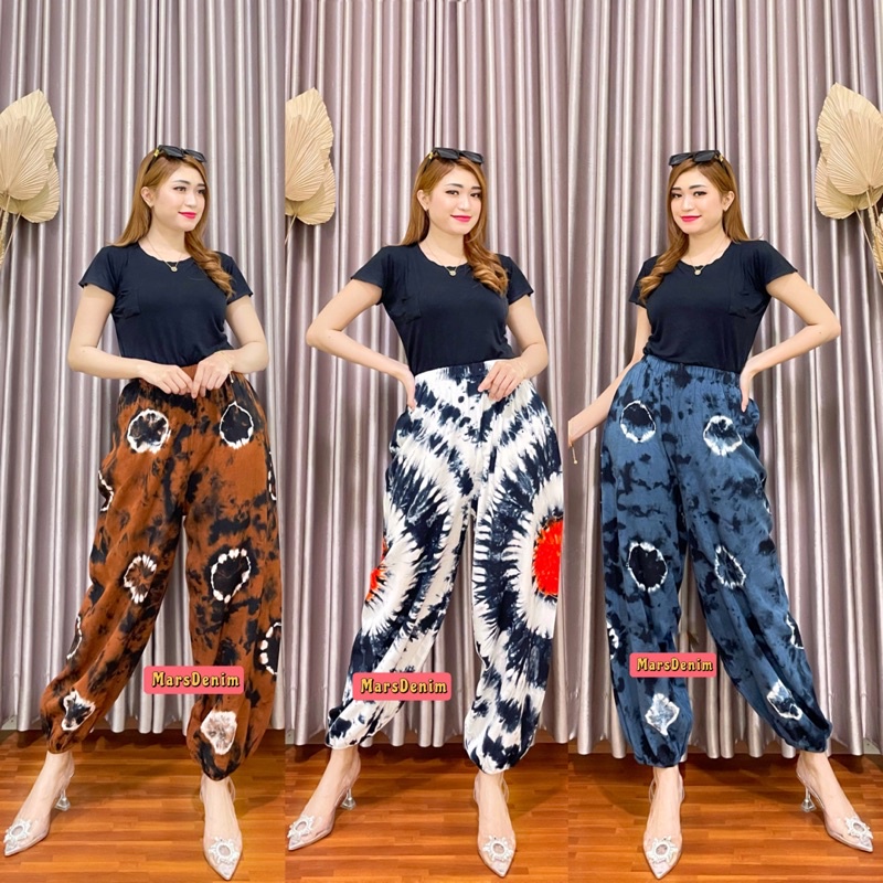 CELANA TIE DYE JOGGER WANITA // CELANA SANTAI // CELANA TIDUR