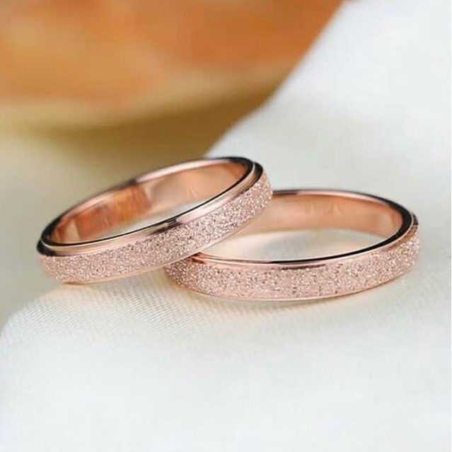 Cincin Kawin Sepasang Pasangan Pria Wanita Wedding Ring Asli Couple Ring Perak Lamaran Silver 925 Ni