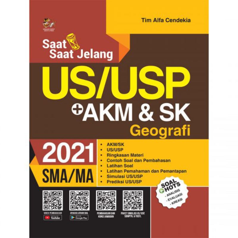 BUKU SAAT-SAAT JELANG US/USP +AKM & SK GEOGRAFI SMA/MA 2021
