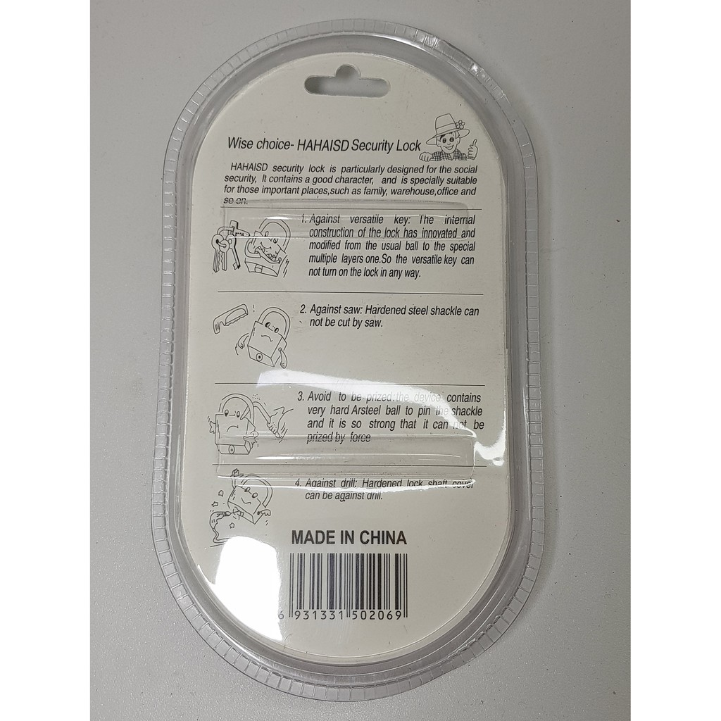 Gembok HAHA Per 40 mm leher pendek / padlock