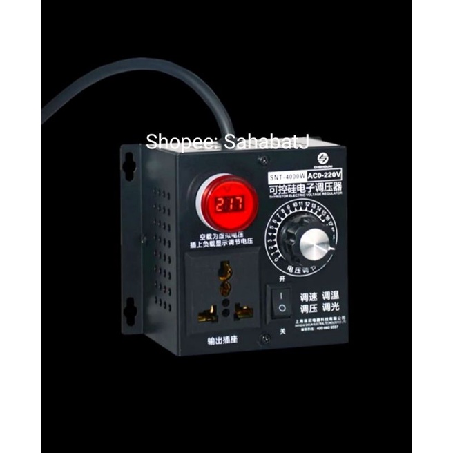 Pengatur Kecepatan Regulator Dimmer Lampu Voltase Voltage Temperatur Light Speed Volt Controller