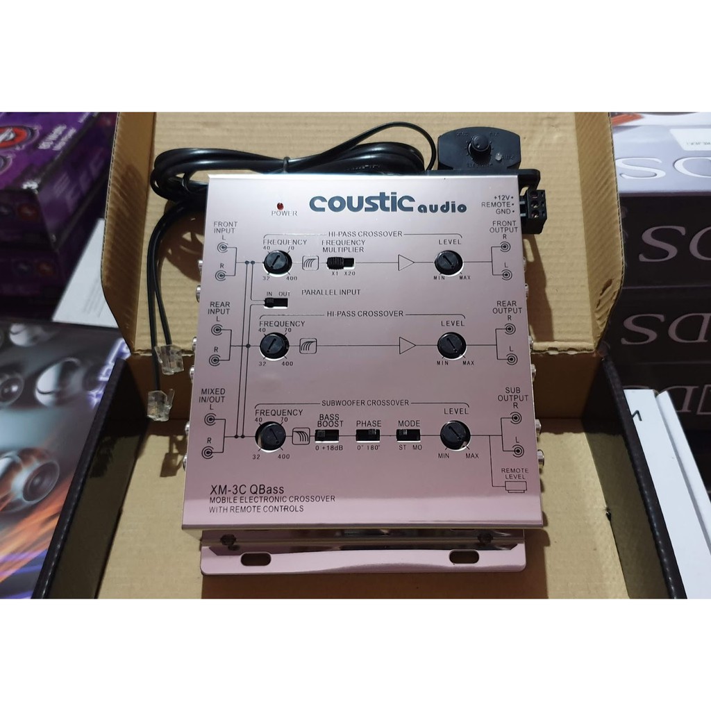 CROSSOVER AKTIF 3WAY COUSTIC XM3C QBASS
