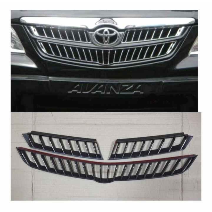 List grill depan model camry hitam Avanza/Xenia lama 2005-2011