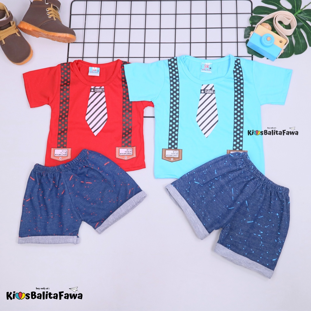 Setelan Chaplin Boy bayi - 3 tahun / Export Class Kaos Karakter Celana Baju Bayi Celana Lengan Laki Babycinnamon