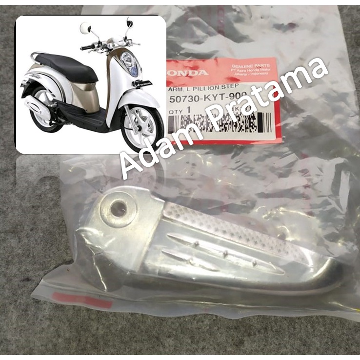 Step Belakang Scopy Karbu Sebelah Kiri 50730-KYT-900 Besi Step Pijakan Kaki Scoopy Skupi Karbu Step 