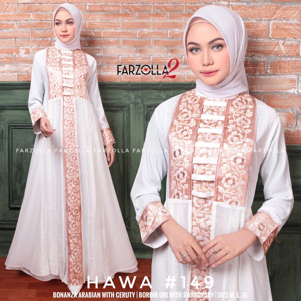 OK - NEW HITAM & PUTIH BAJU MUSLIM ABAYA BORDIR  ABAYA BORDIR TERBARU  ABAYA MURAH  HAWA 149