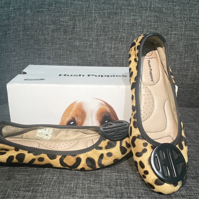 Flats Shoes Wanita Hush Puppies Original - Samantha - Black, 37 Like New