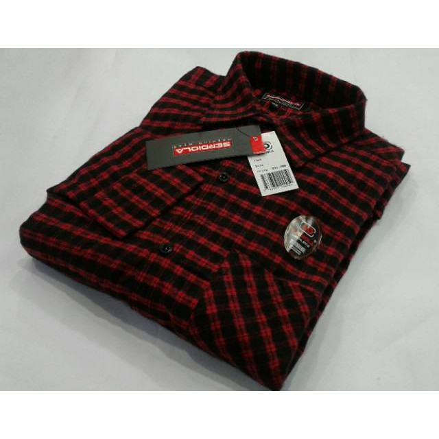 Bagjashop - Kemeja Flanel Serdiola Jumbo Premium