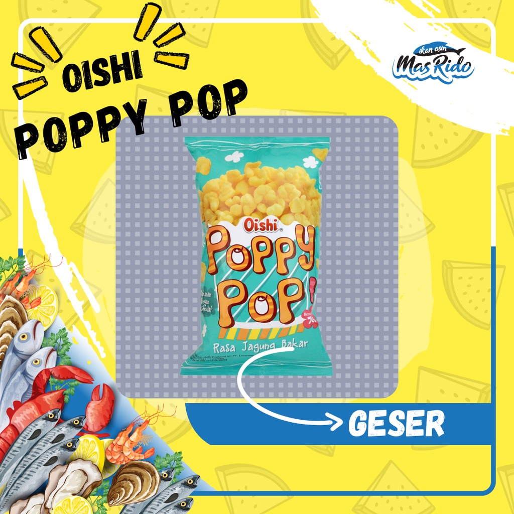 

Oishi Snack Poppy Pop Jagung Bakar 65 Gram Popcorn Praktis Termurah