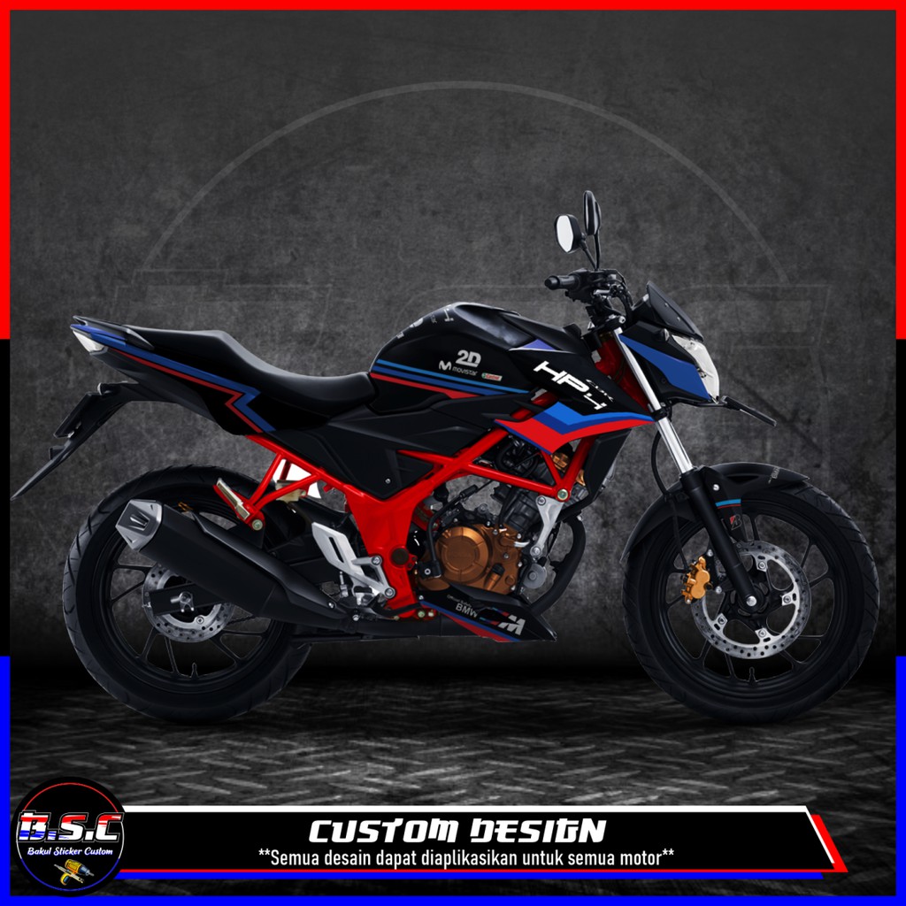 Decal FULL BODY Sticker CB 150R / CB150R / NEW CB 150R V.2 Motif BMW Black