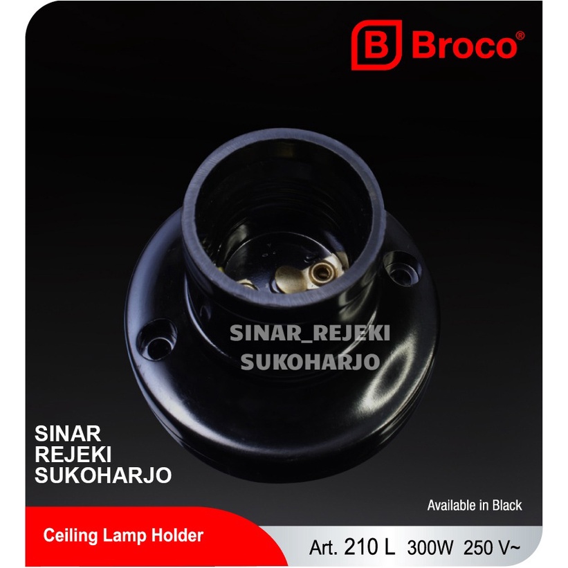 Broco Fitting Tempel Hitam OB