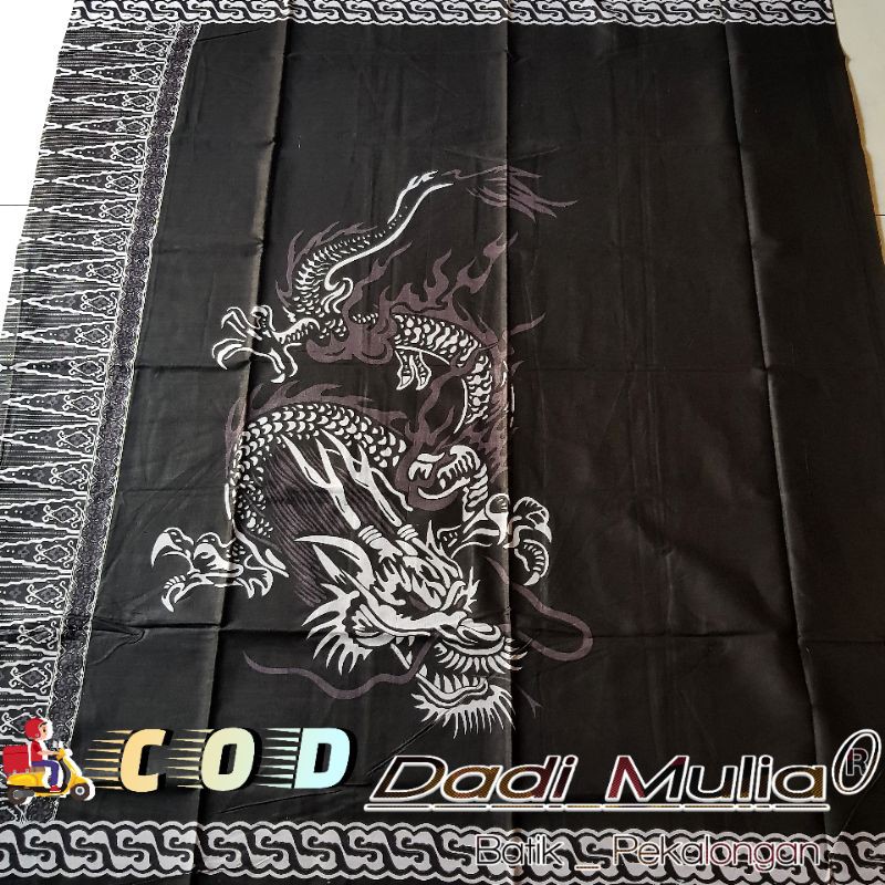 SARUNG PRIA DEWASA BATIK SILVER DRAGON TERLARIS WAYANG BATIK KANG SANTRI MOTIF NU TERBARU GUS AZMI