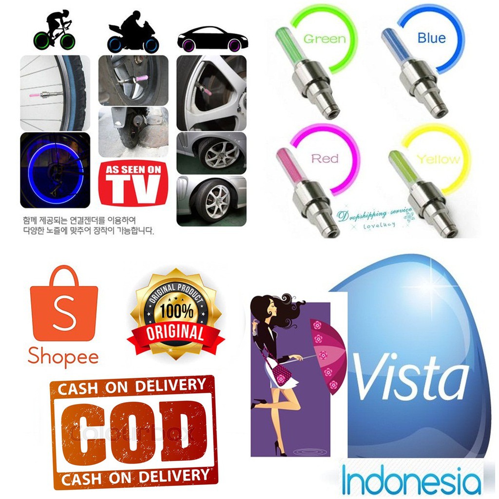  TUTUP  PENTIL LED LAMPU  MOTOR MOBIL SEPEDA  Shopee Indonesia