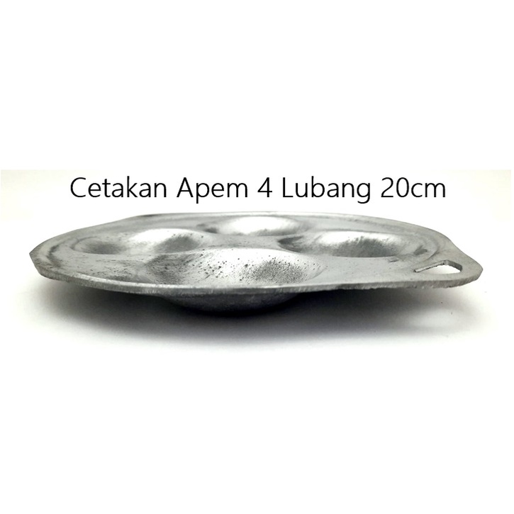 Cetakan Apem 4 Lubang Aluminium Cor 20cm