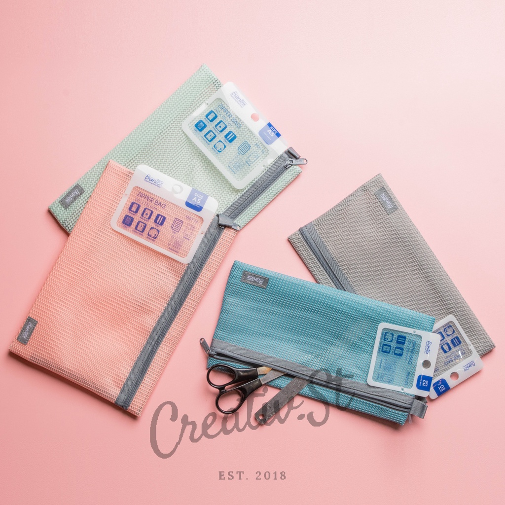 

Arm BANTEX Zipper Storage Pouch Handbag Pastel A5 Cheque 8107 8108 Pencil Case