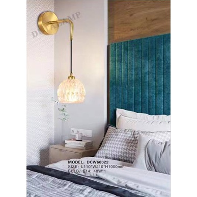 Lampu Tidur Dinding Minimalis Dekorasi Kamar Hotel 60022