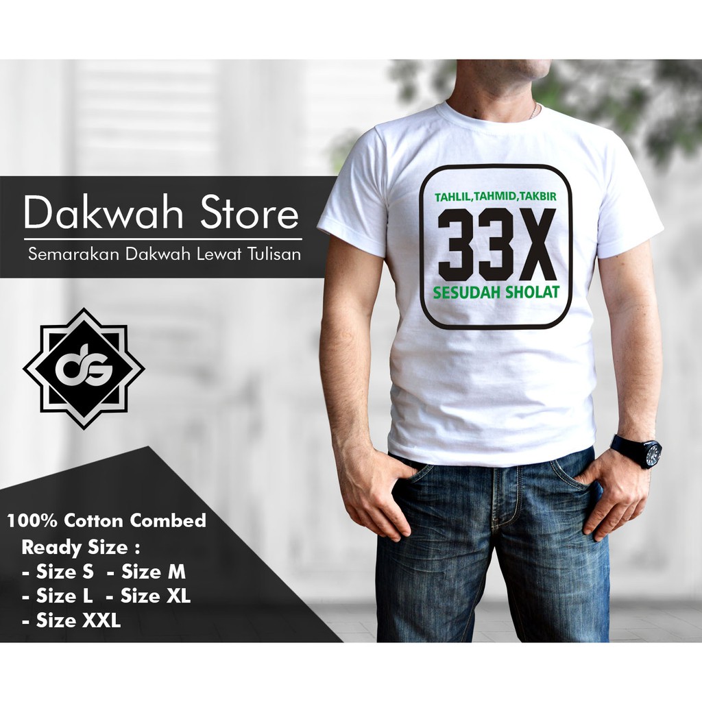 Kaos/Baju Dakwah Tahlil, Tahmid, Takbir