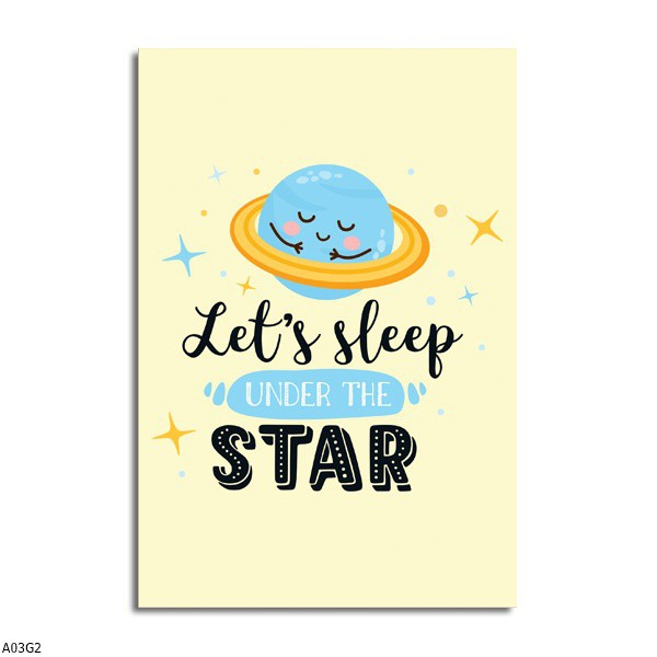 [NEW] Hiasan Dinding / Wall Decoration 13,5cm X 20cm Tema Good Night A03G