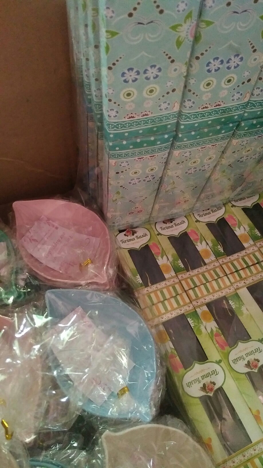 Sendok Garpu Teh Kecil  Kemas Box Motif