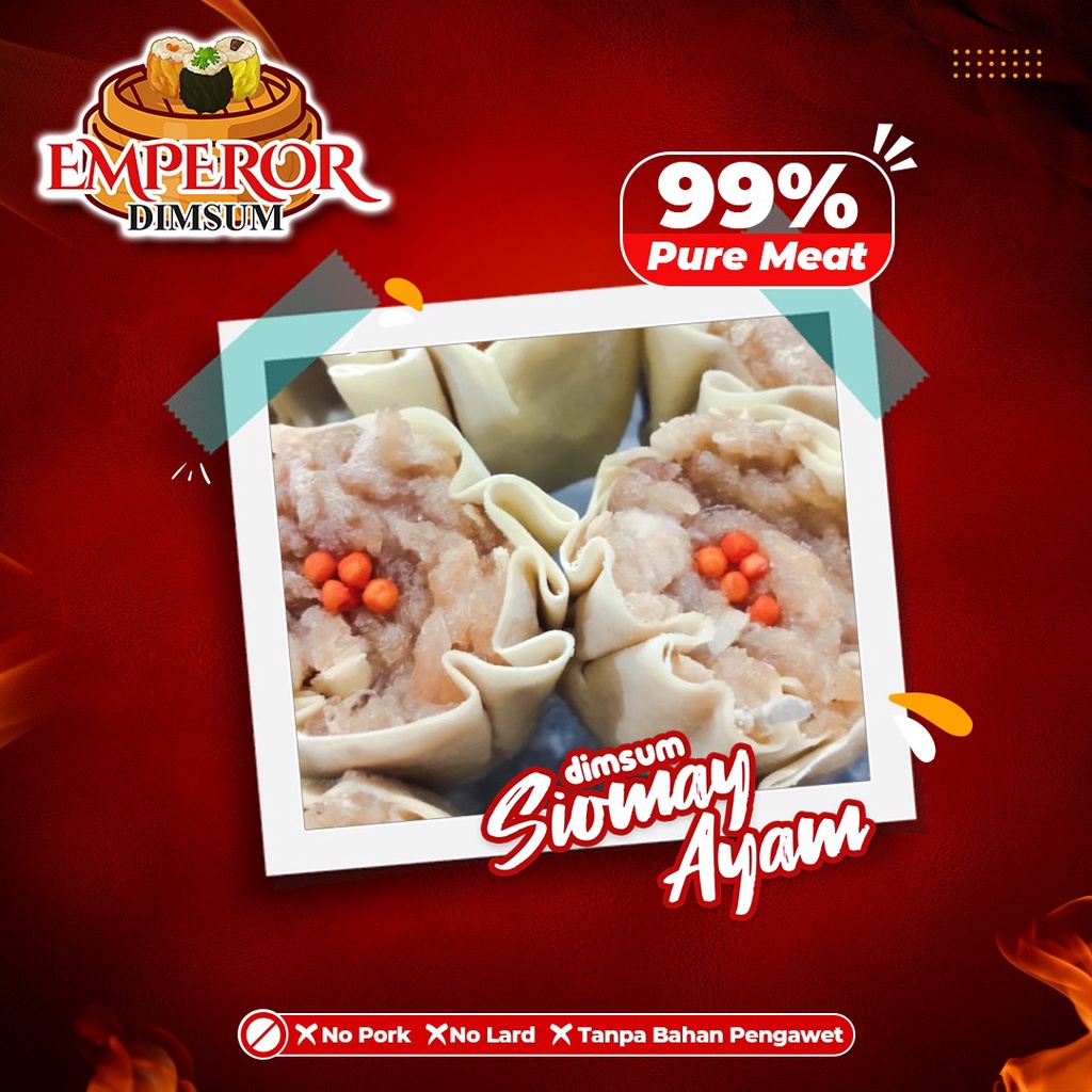 

Dimsum Siomay Ayam Frozen (16 pcs)