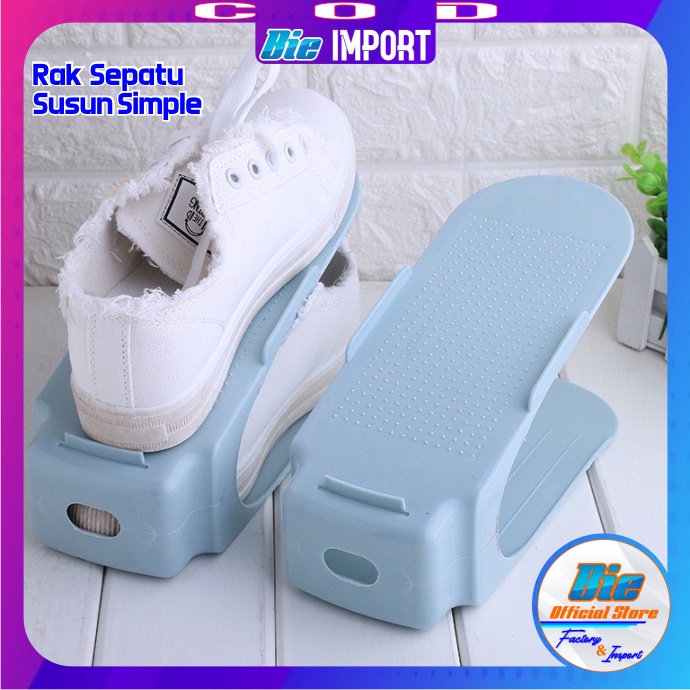 Rak Sepatu 2 Susun Portable Impor Best Seller