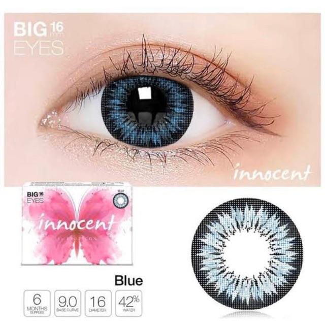 COD Paket Softlens X2 Innocent Dia 16 BIG EYES + Air Softlens Pure/Nice 60ml + Pinset Normal Murah Gojek Grab Instant soflens korea