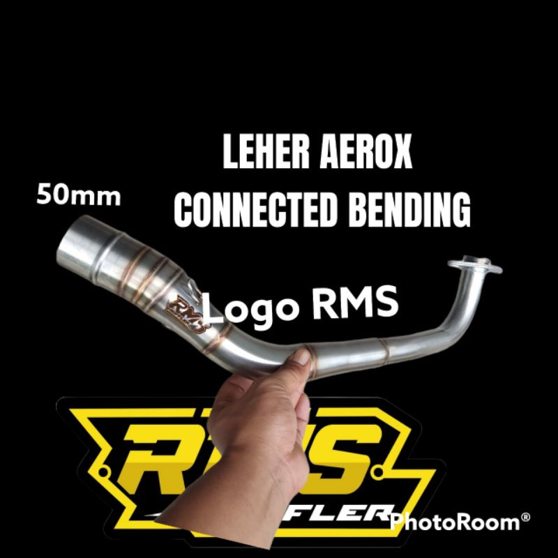 leher aerox connected aerox new bending RMS Muffler Original