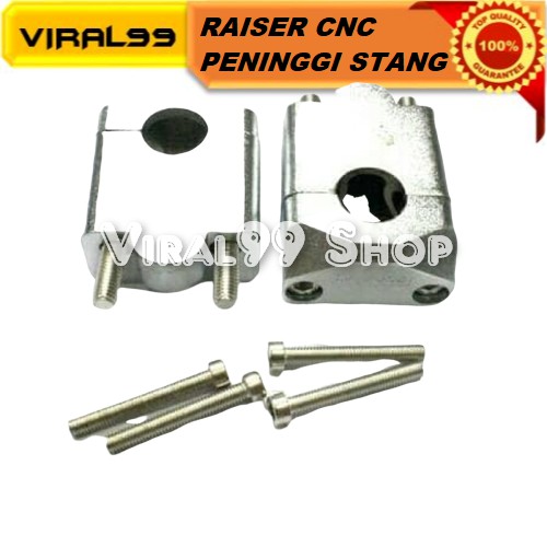 Raiser Peninggi Stang Motor Cnc PNP Vxion Byson Scorpio Cb150r dll