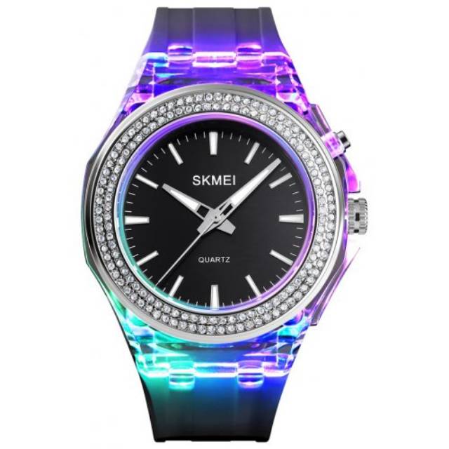 Jam skmei 1553 led warna warni bergaransi free box karto