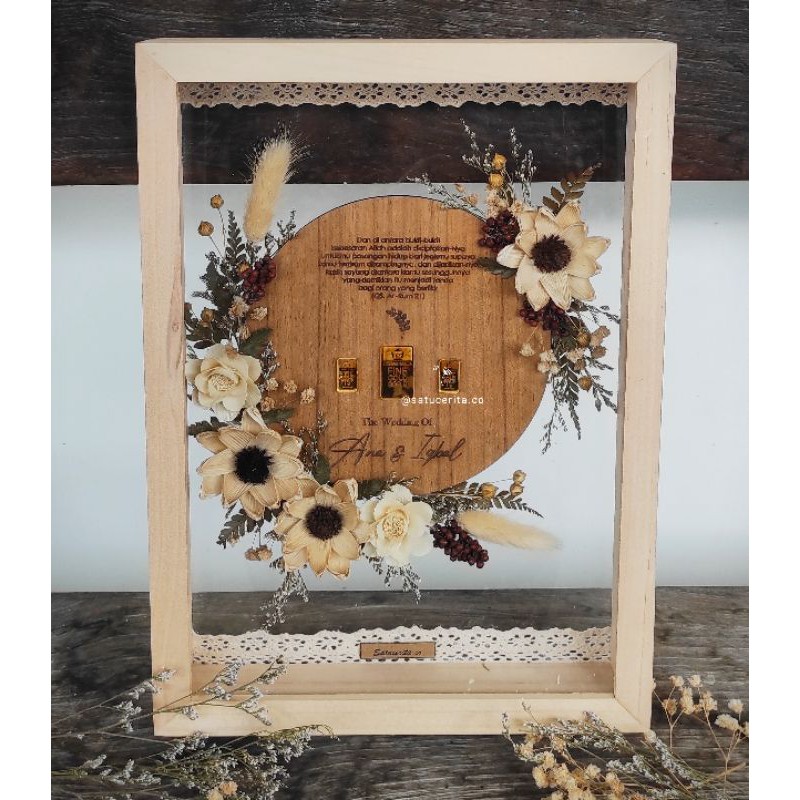 Mahar Rustic Transparan | Mahar Rustic Murah | Mahar Nikah Akrilik