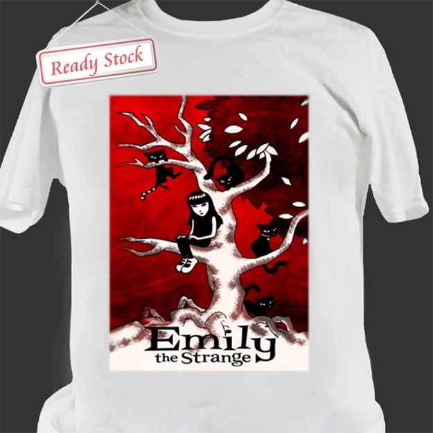 Kaos Emily the Strange Tshirt Casual Unisex T-SHIRT Bahan Katun New Cotton Tees
