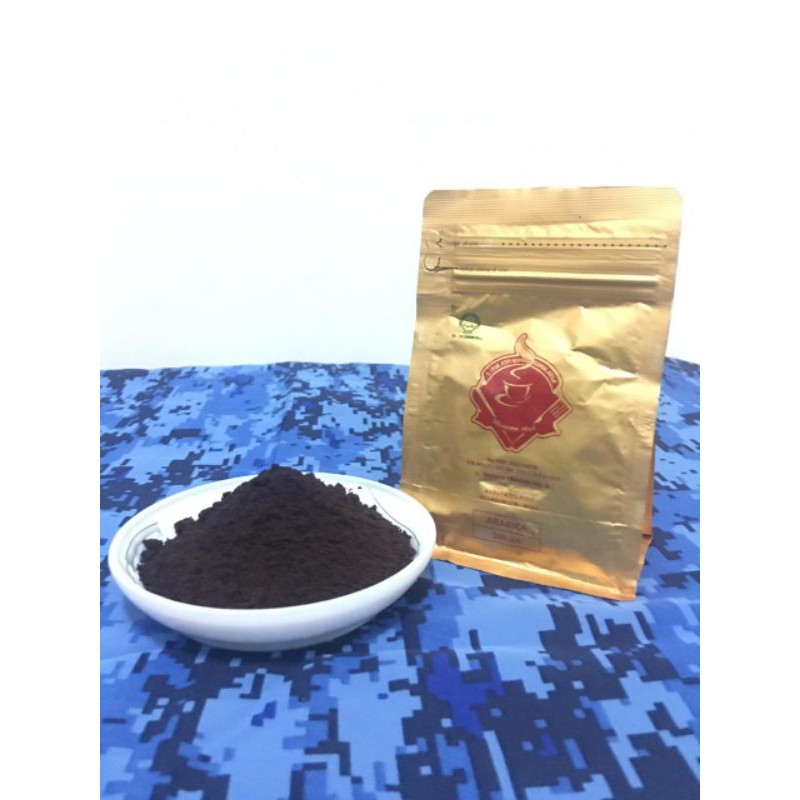 

Bubuk kopi Arabica Koprosa Samalanga Mutiara Aceh 100gram