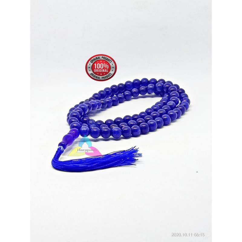 TASBIH BATU GIOK BIRU ASLI ISI 99