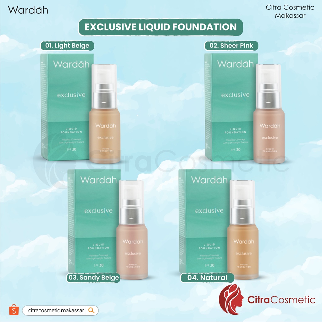 Wardah Exclusive Liquid Foundation 20 Ml