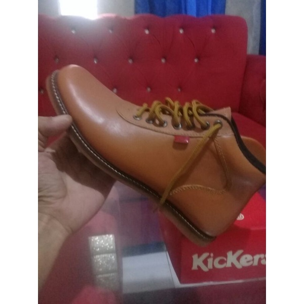 sepatu formal pria semi boot sepatu kulit cibaduyut