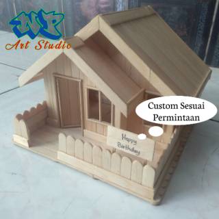 680+ Gambar Miniatur Rumah Dari Stik Es Krim HD Terbaik