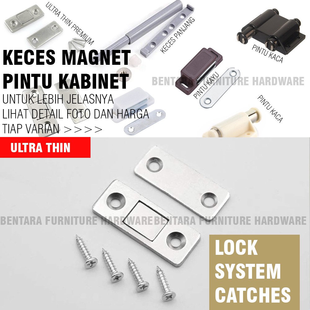 DOOR MAGNETIC CATCHES SLOT - KECES MAGNET PINTU KABINET