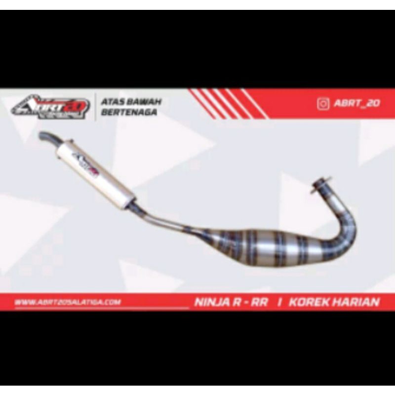 Knalpot ABRT20 KAWASAKI NINJA R-RR Galvanis Spek Racing Korek Harian