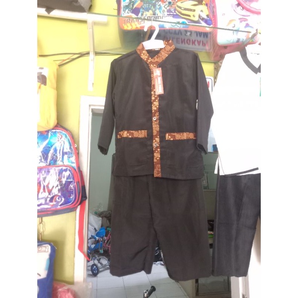 Setelan pangsi baju adat Sunda - pangsi anak SD - pangsi batik - baju pangsi sekolah